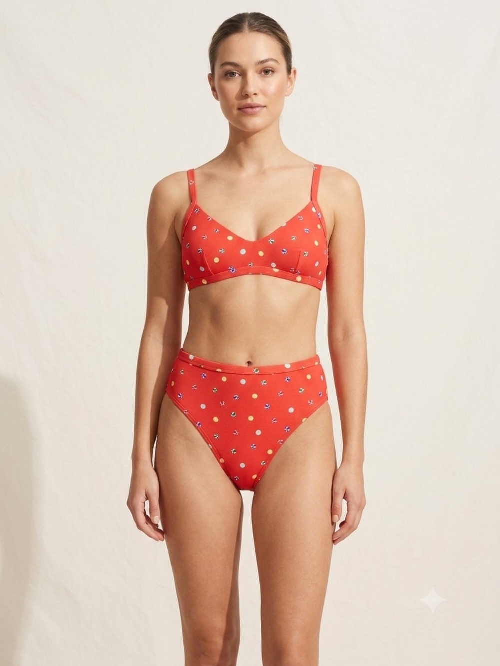 Women 2 Pieces Swimmear Set Multi Color Medium